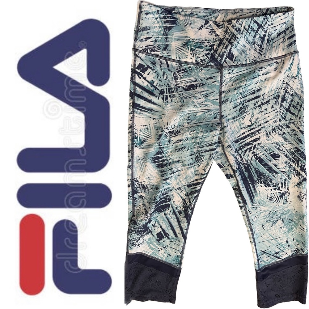 Fila Sport Leggings Lace Womens XL Active Athletic